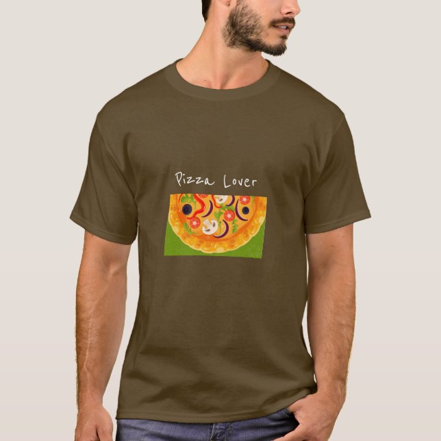 Pizza Lover slogan Yummy Italian Pizza T-Shirt (Vorderseite)