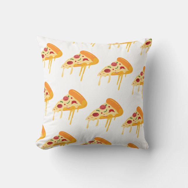 Pizza Lovers Throw Kissen (Vorderseite)