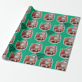Pizza lustig Weihnachten bearbeitet WRAP Geschenkpapier
