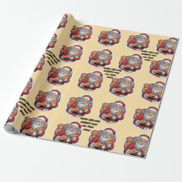 Pizza lustig Weihnachten bearbeitet WRAP Geschenkpapier