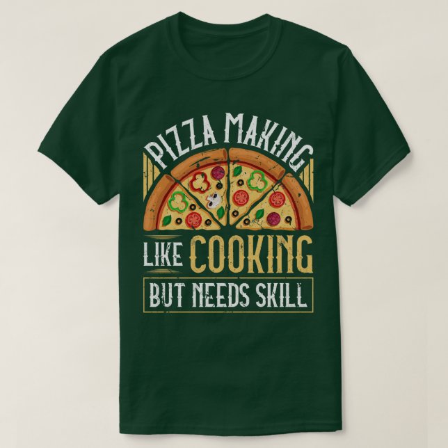 Pizza Making Funny Pizza Baker T-Shirt (Design vorne)