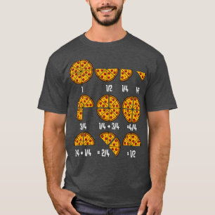 Pizza Math Fraction Italienische Küche Funny T-Shirt