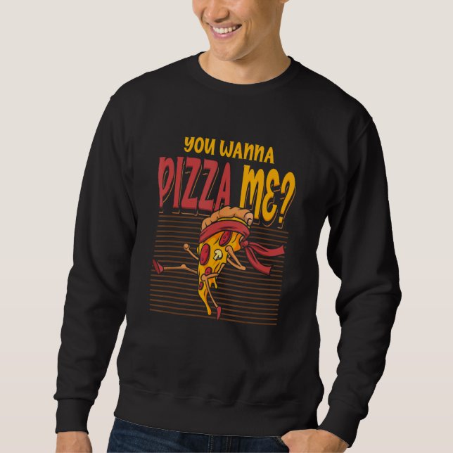 Pizza Me Karate Fighting Style Mixed Martial Arts  Sweatshirt (Vorderseite)
