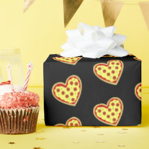 Pizza mein Herz Geschenkpapier