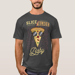 Pizza mit Käseschmust und Slice, Stück T-Shirt