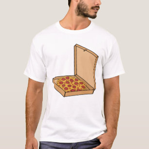 Pizza mit Pepperoni im Karton T-Shirt