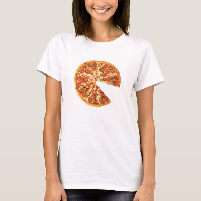 Pizza mit Vermisstem Slip-Matching Baby Bodysuit T-Shirt (Vorderseite)