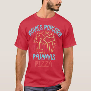 Pizza Movie Lover Popcorn T-Shirt