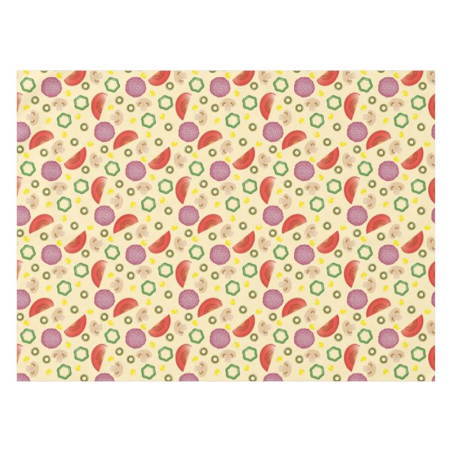 Pizza-Muster 2 Tischdecke (Vorderseite (Horizontal))