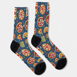 Pizza-Muster Unisex-Crew-Socke Socken