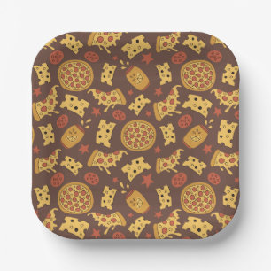 Pizza-Musterpapier-Teller Pappteller