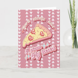 Pizza My Heart Amore Valentine Liebe Card Karte