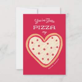Pizza My Heart Pizza Klasse Valentine Einladung