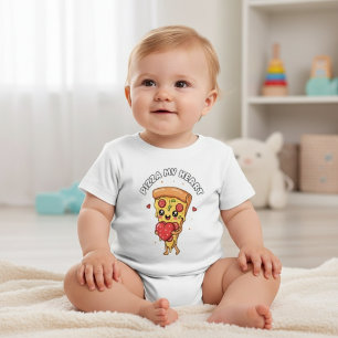 Pizza My Heart Süße Foodie-Baby- und Kleinkindbekl Baby T-shirt