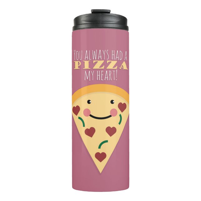 Pizza My Heart Thermosbecher (Vorderseite)