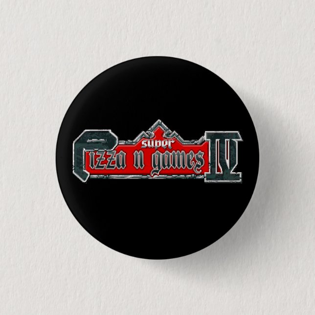 Pizza N' Games Mini-Button Button (Vorderseite)