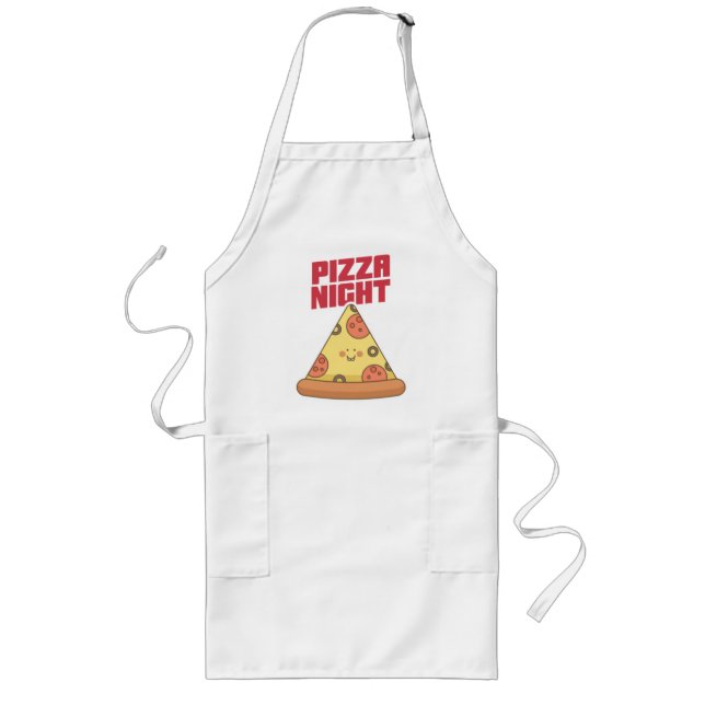 Pizza Nacht   Lange Schürze (Vorne)