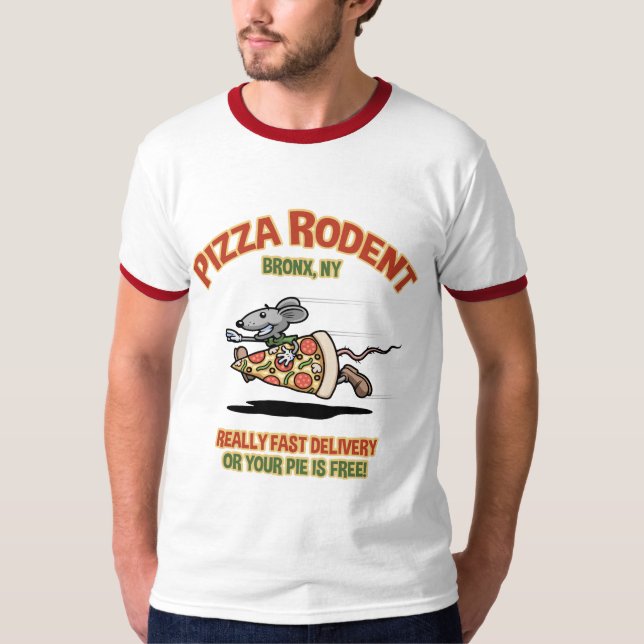 Pizza-Nagetier T-Shirt (Vorderseite)