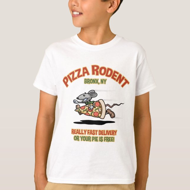 Pizza-Nagetier T-Shirt (Vorderseite)