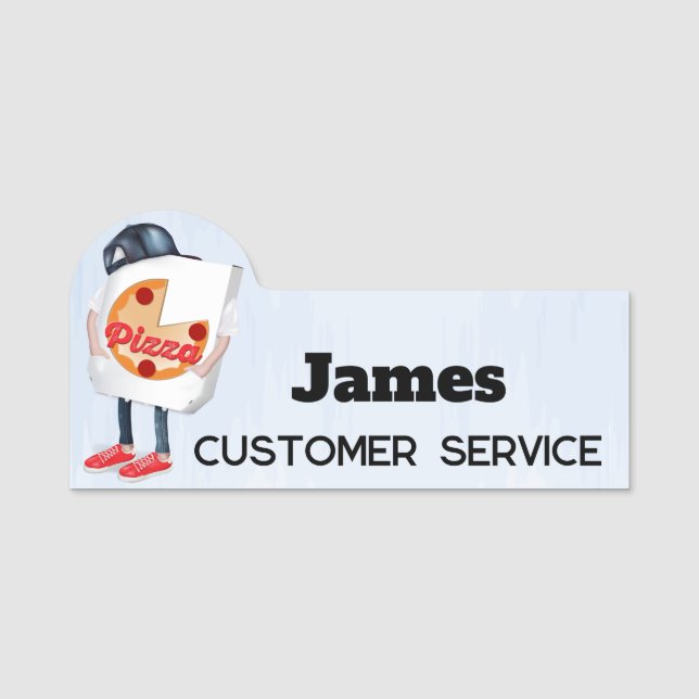 Pizza Namensschild (Vorderseite)