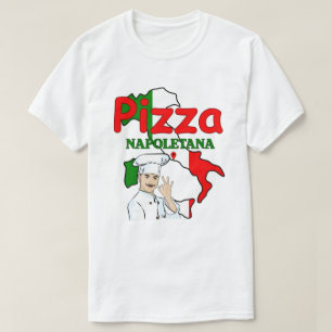 Pizza Napoletana Italienflagge T-Shirt