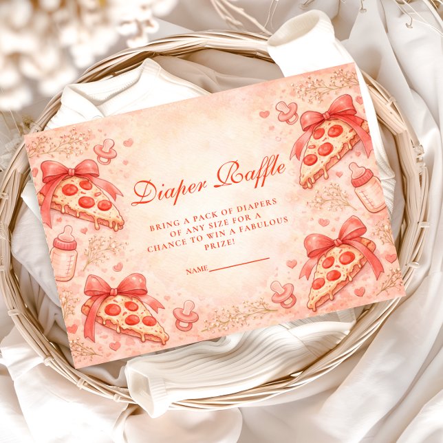 Pizza Night Diapper Raffle Begleitkarte (Von Creator hochgeladen)