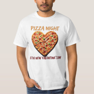 Pizza Night Liebe: Ein trendiges T-Shirt zum Feier