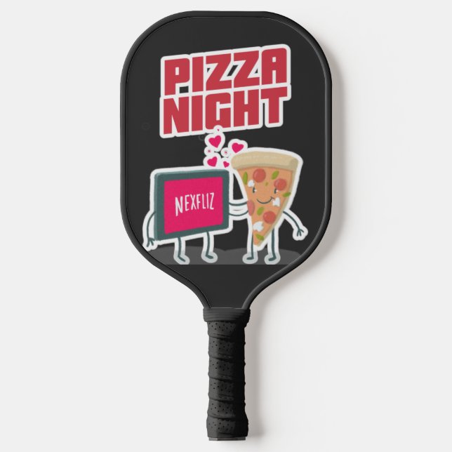 Pizza Night Pickleball Schläger (Vorderseite)