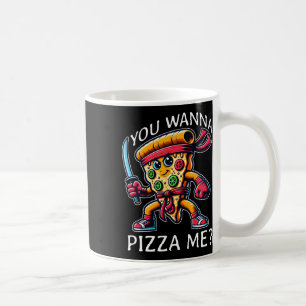 Pizza Ninja Karate Stil Du willst eine Pizza von m Kaffeetasse