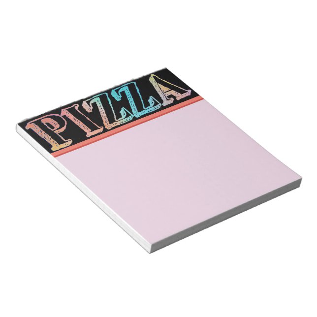 Pizza Notepad Notizblock (angewinkelt)