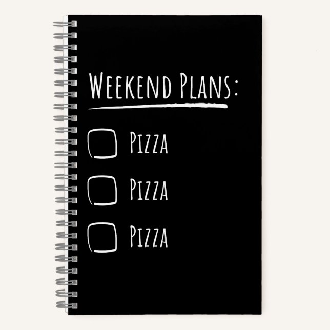 Pizza Notizbuch (Vorderseite)