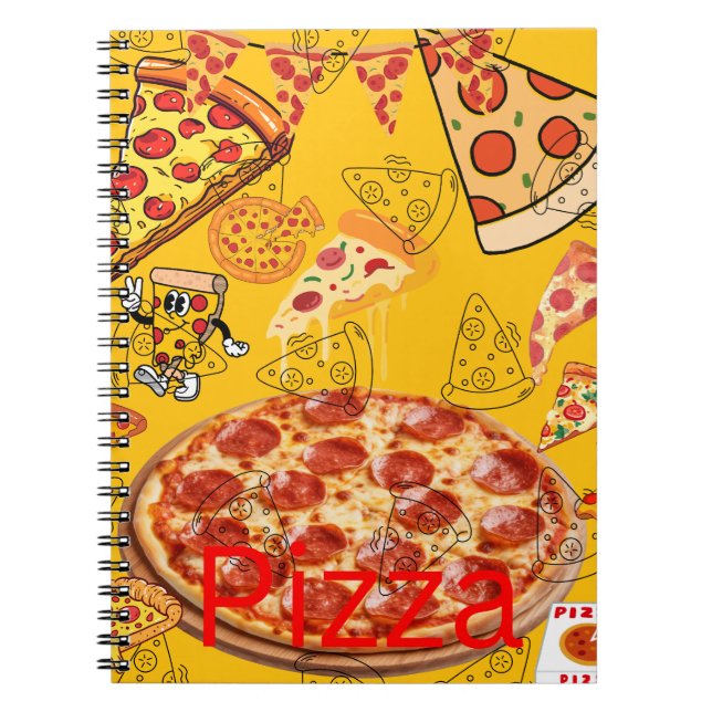 Pizza Notizbuch Notizblock (Vorderseite)