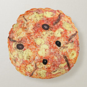 Pizza Novelty Rundes Kissen
