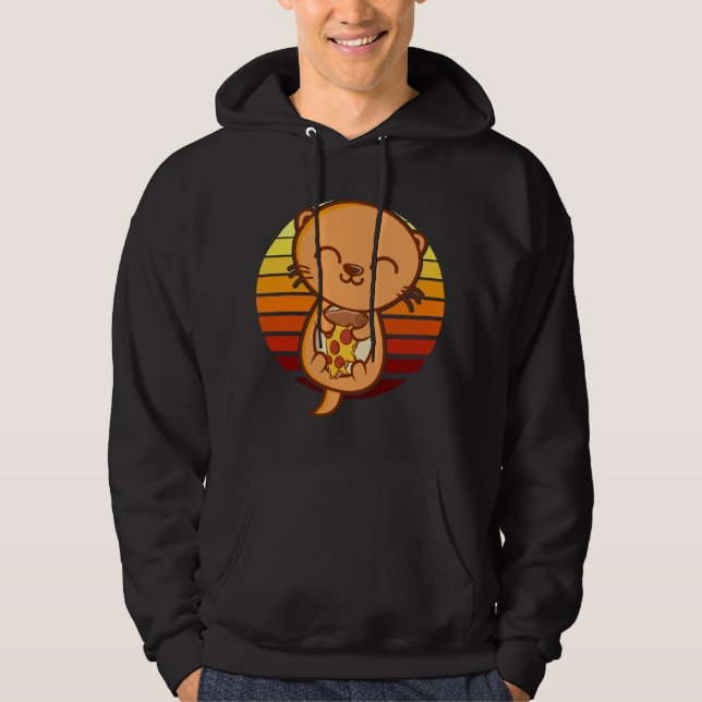 PIZZA OTTER Otter Lover Otter Animal Niedlich Otte Hoodie (Vorderseite)