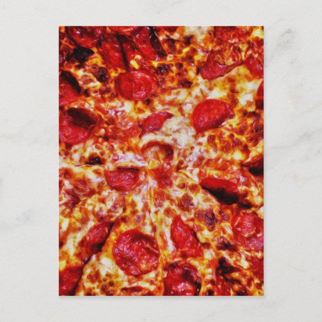Pizza Painting Postkarte (Vorderseite)