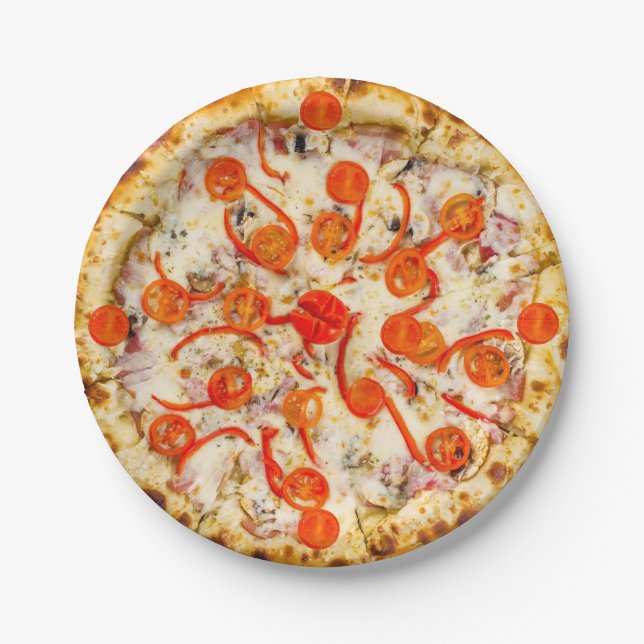 Pizza Pappteller (Vorderseite)