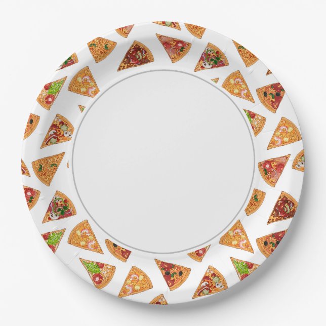 Pizza Pappteller (Vorderseite)