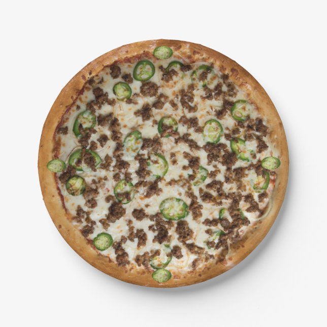 Pizza Pappteller (Vorderseite)