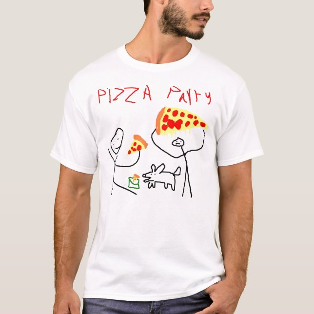 PIZZA-PARTY 1 T-Shirt (Vorderseite)