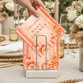 Pizza Party Baby Shower Serviette