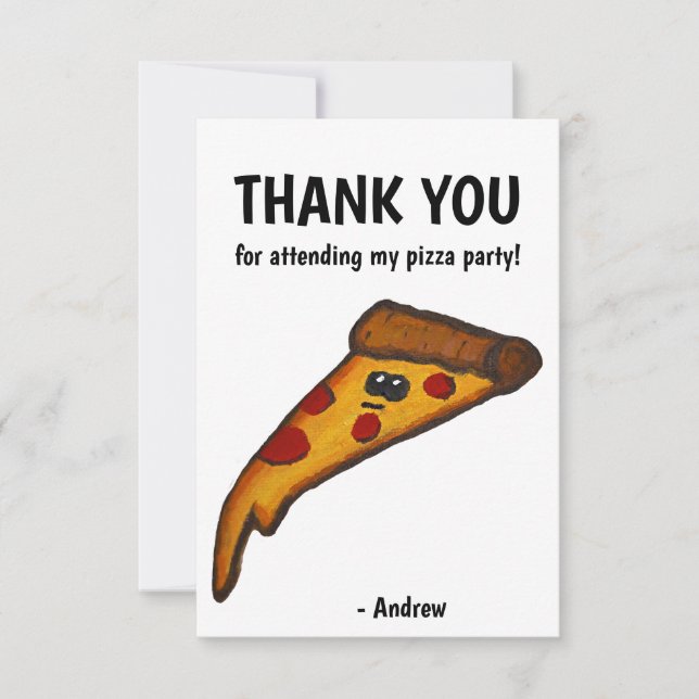 Pizza-Party Danke (Vorderseite)