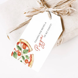 Pizza-Party Danke Geschenkanhänger