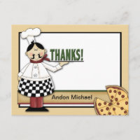 Pizza-Party-Ebene danken Ihnen zu kardieren