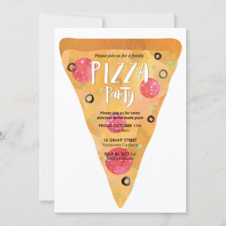 Pizza-Party Einladung