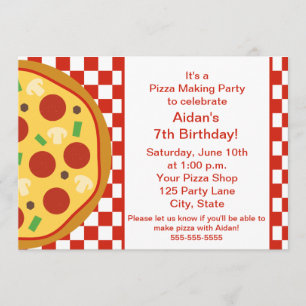 Pizza-Party Einladung