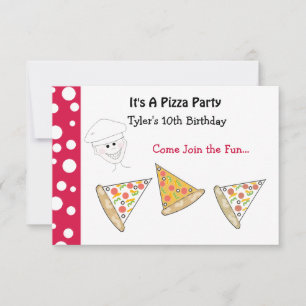 Pizza-Party-Einladung Einladung