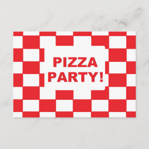 "Pizza Party" Einladungen