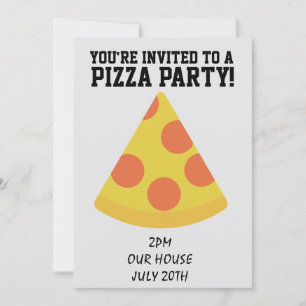 PIZZA PARTY!EINLADUNGEN EINLADUNG