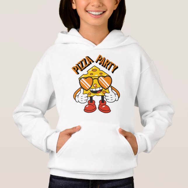 Pizza Party – Fun and Cheesy Design for Food Lover Hoodie (Vorderseite)