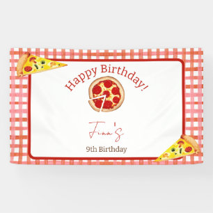 Pizza-Party Geburtstag für jedes Alter Banner